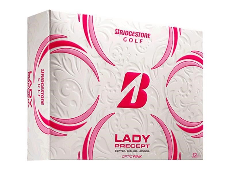 Bridgestone Lady Precept women's golf balls, pink