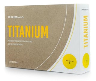 Masters Prisma Titanium golf balls, yellow