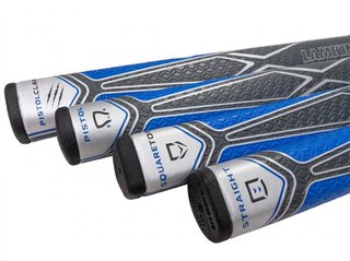 Lamkin SINKFIT PU Straight putter grip, black/blue