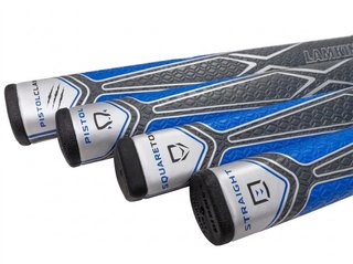 Lamkin Sink Fit PU Pistolclaw putter grip, black/blue