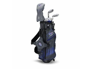 U.S. Kids Golf UL45 (114cm) WT25-s 4-Club junior golf set 2022, graphite + stand bag, grey/blue