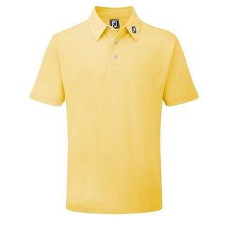 FootJoy Stretch Pique Solid men's polo, yellow