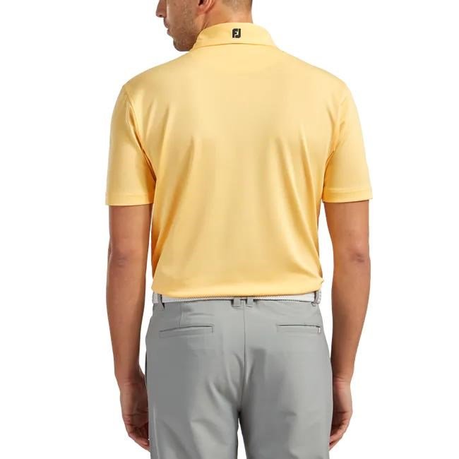FootJoy Stretch Pique Solid men's polo, yellow