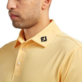 FootJoy Stretch Pique Solid men's polo, yellow