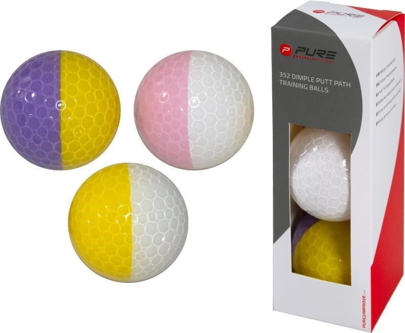 Pure 2 Improve Alignment golf balls (3 balls)