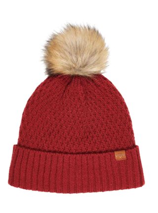 Callaway Pom Pom Beanie women's winter beanie, red