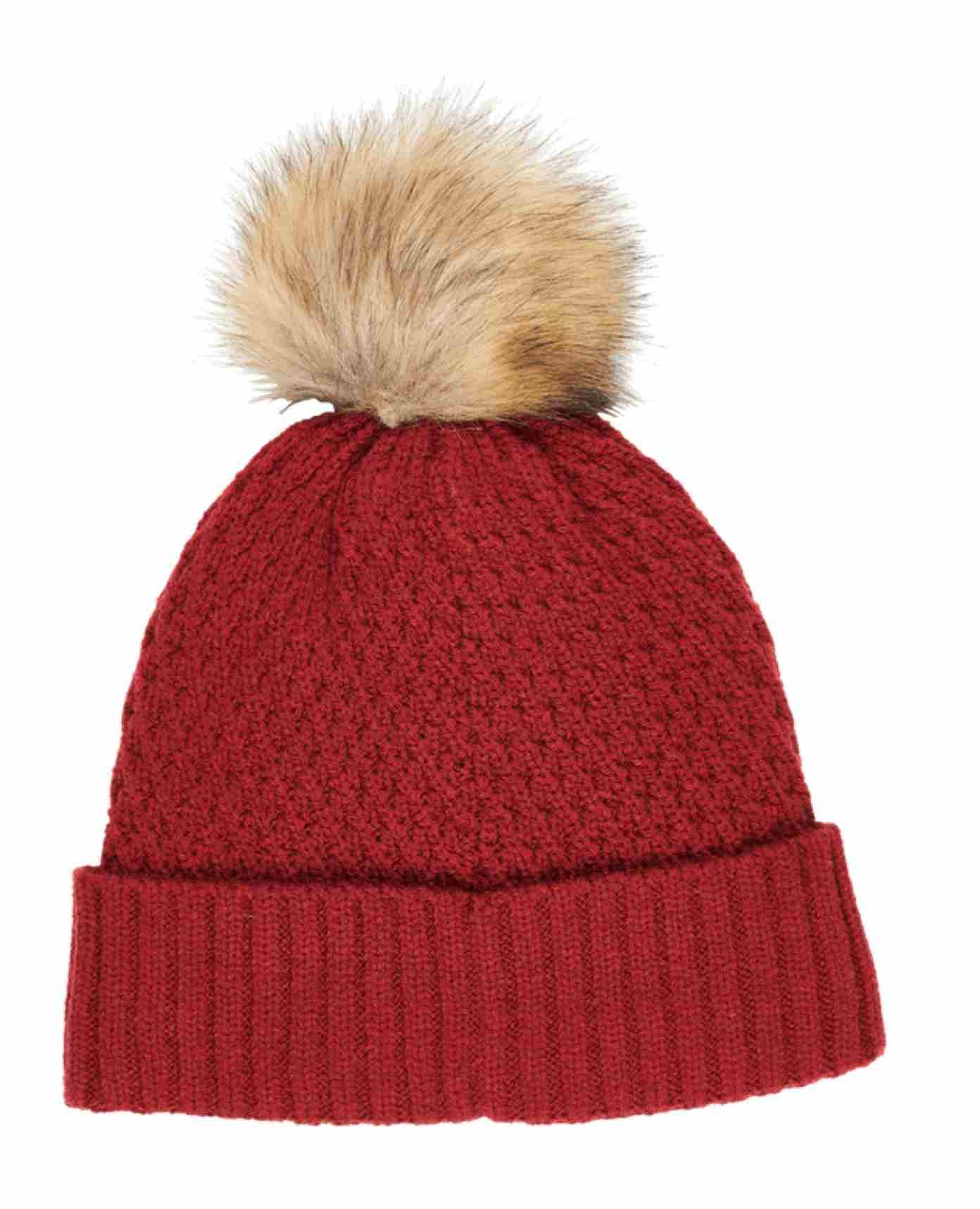 Callaway Pom Pom Beanie women's winter beanie, red
