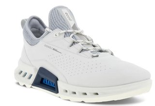 Ecco Biom C4 mens golf shoes, white/concrete