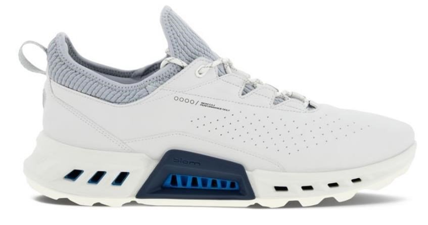 Ecco Biom C4 mens golf shoes, white/concrete