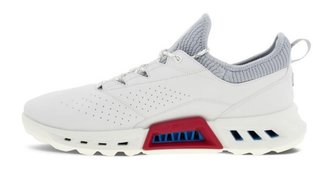 Ecco Biom C4 mens golf shoes, white/concrete
