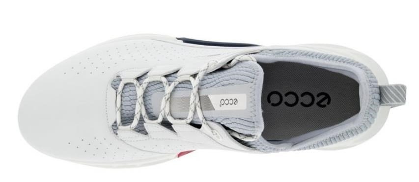 Ecco Biom C4 mens golf shoes, white/concrete