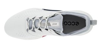 Ecco Biom C4 mens golf shoes, white/concrete