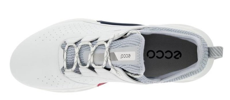 Ecco Biom C4 mens golf shoes, white/concrete