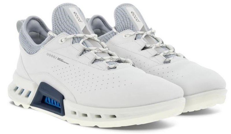 Ecco Biom C4 mens golf shoes, white/concrete