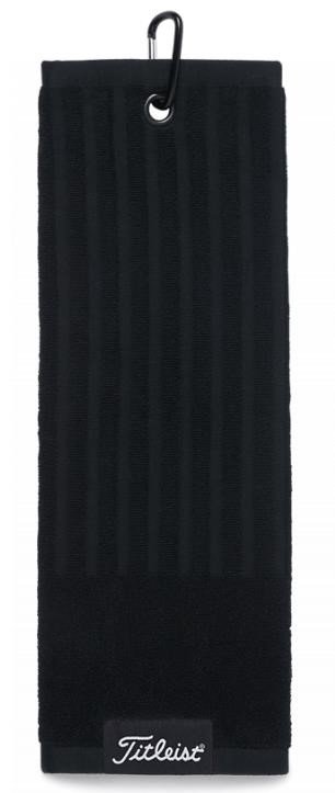 Titleist Tri-Fold Golf Towel, black