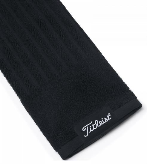Titleist Tri-Fold Golf Towel, black