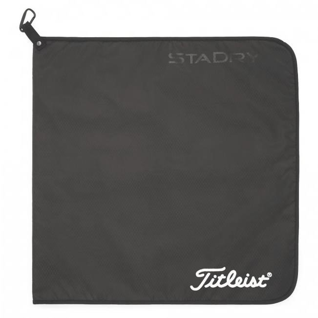 Titleist StaDry Performance golf towel, black