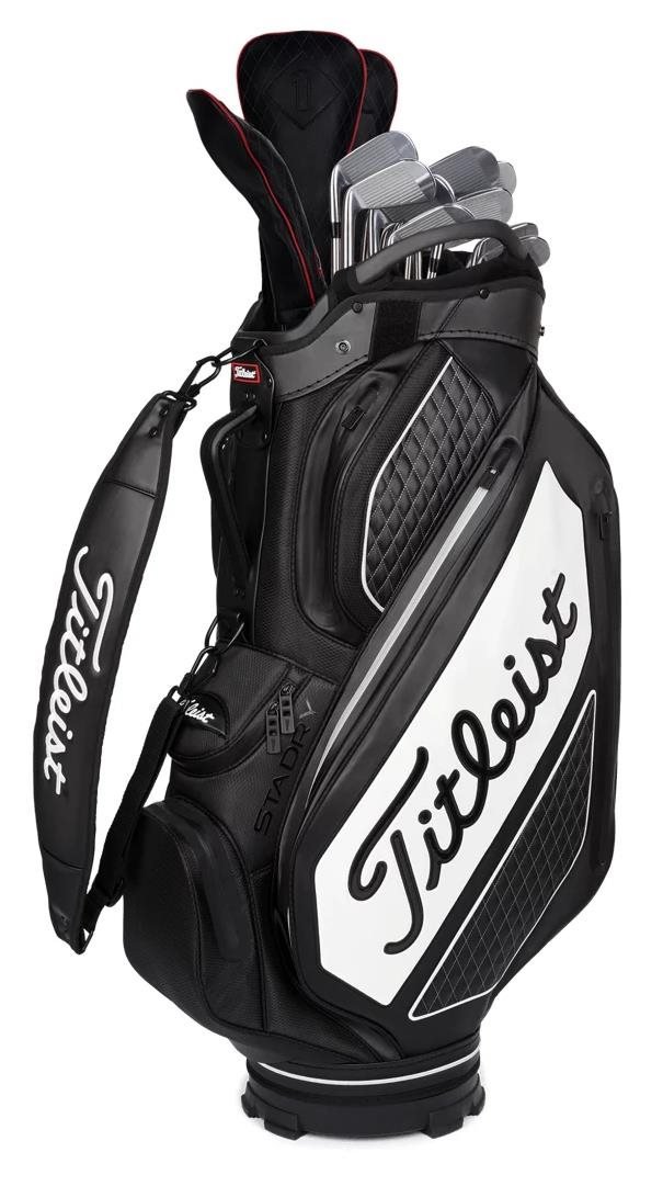 Titleist Tour Series Premium Stadry staff bag, black/white
