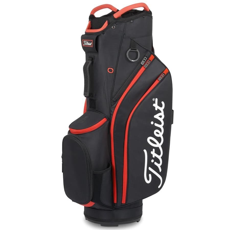Titleist Cart 14 cart bag, black/black/red