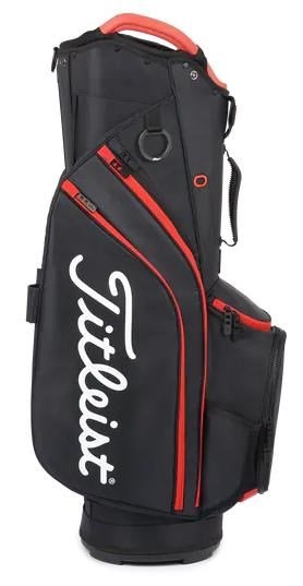Titleist Cart 14 cart bag, black/black/red
