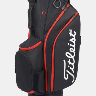 Titleist Cart 14 cart bag, black/black/red