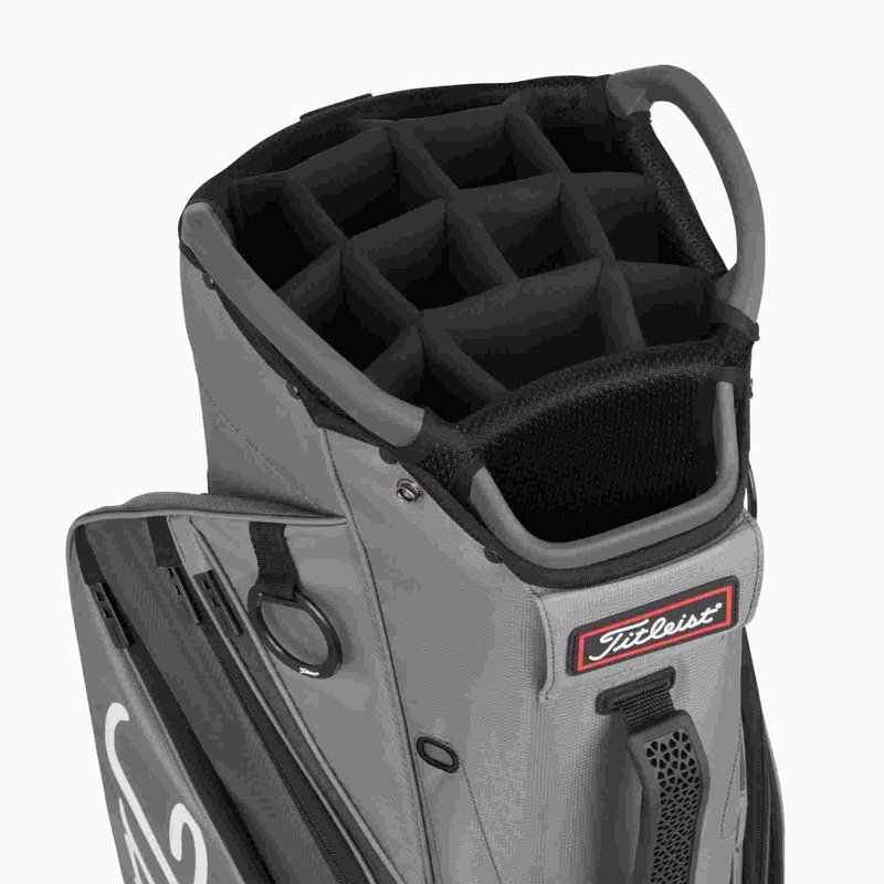 Titleist Cart 14 cart bag, charcoal/graphite/black