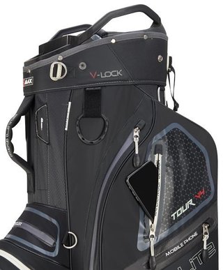 Big Max Dri Lite V-4 Organizer cart bag, black