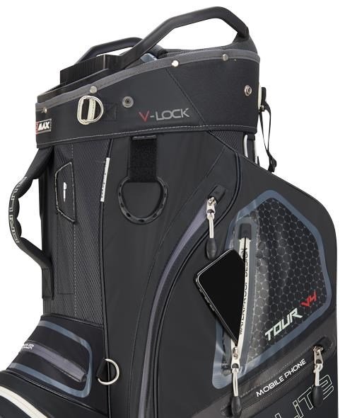 Big Max Dri Lite V-4 Organizer cart bag, black