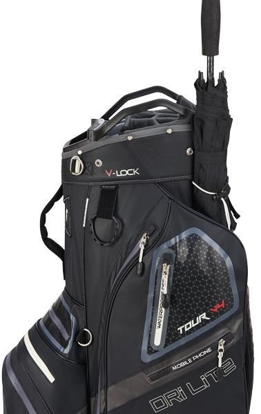 Big Max Dri Lite V-4 Organizer cart bag, black