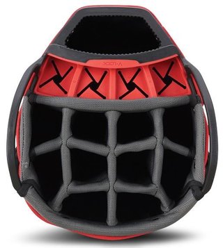 Big Max Dri Lite V-4 Organizer cart bag, charcoal/black/red