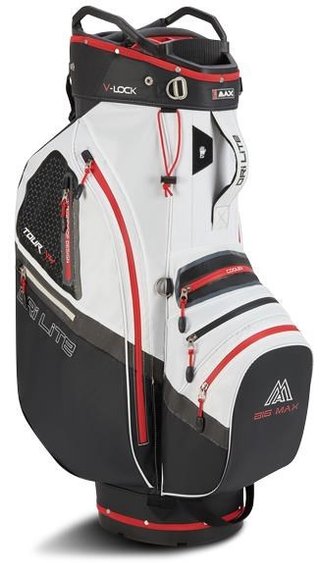 Big Max Dri Lite V-4 Organizer cart bag, black/white/red