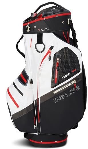 Big Max Dri Lite V-4 Organizer cart bag, black/white/red