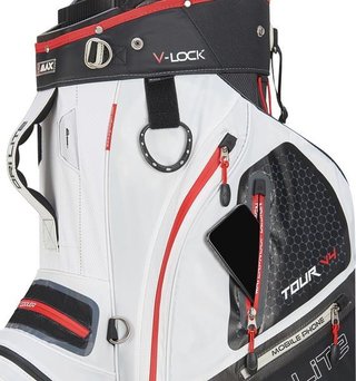 Big Max Dri Lite V-4 Organizer cart bag, black/white/red