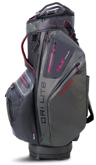 Big Max Dri Lite Tour cart bag, black/charcoal/merlot