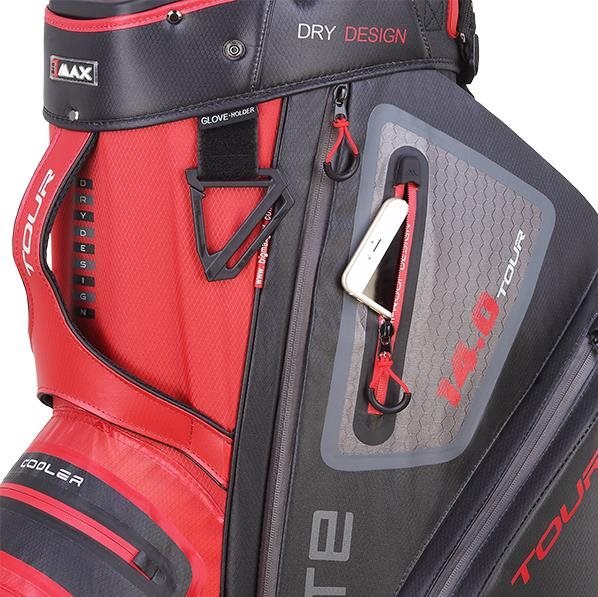 Big Max Dri Lite Tour cart bag, red/black