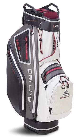 Big Max Dri Lite Tour cart bag, white/grey/black/merlot