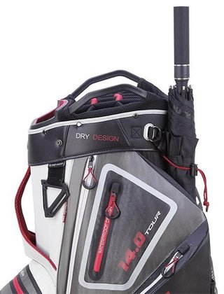 Big Max Dri Lite Tour cart bag, white/grey/black/merlot