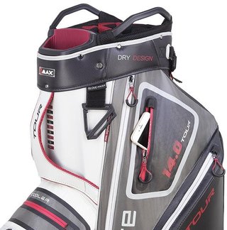 Big Max Dri Lite Tour cart bag, white/grey/black/merlot