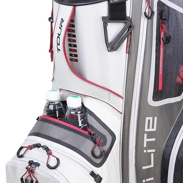 Big Max Dri Lite Tour cart bag, white/grey/black/merlot