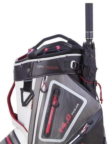 Big Max Dri Lite Tour cart bag, white/grey/black/merlot
