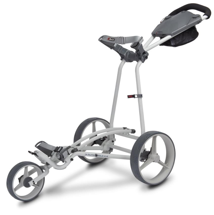 Big Max Autofold X manual trolley, grey-charcoal