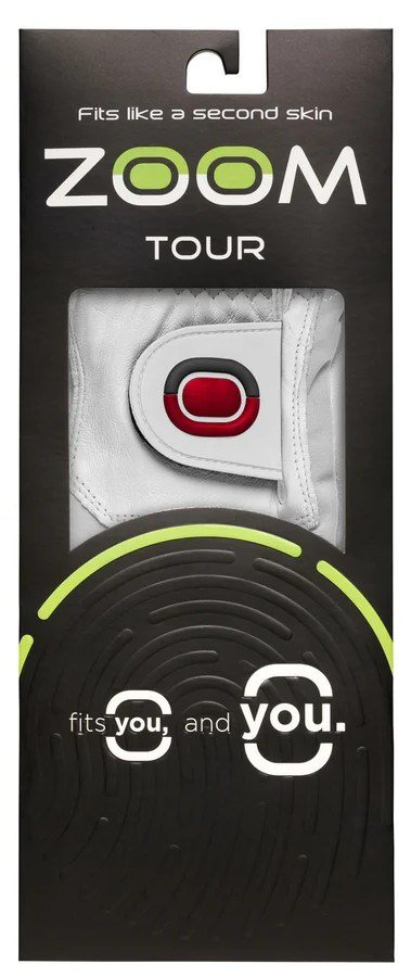 Zoom Zoom Tour mens golf glove, white