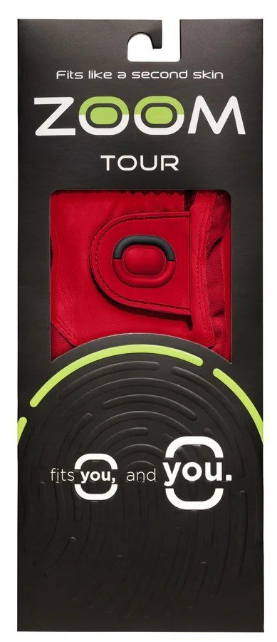 Zoom Zoom Tour mens golf glove, red