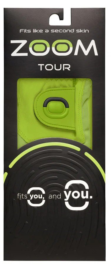 Zoom Zoom Tour mens golf glove, lime