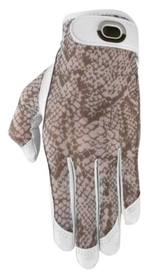 Zoom Zoom Sun Style ladies golf glove, white snake