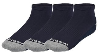 Zoom Ankle ladies socks (3 Pairs), navy/silver