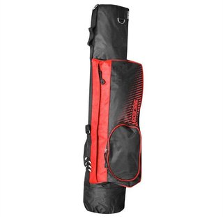 Longridge 5" pencil bag, black/red