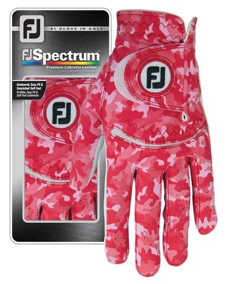Footjoy Spectrum ladies golf glove, red camo