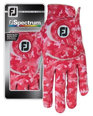 Footjoy Spectrum ladies golf glove, red camo