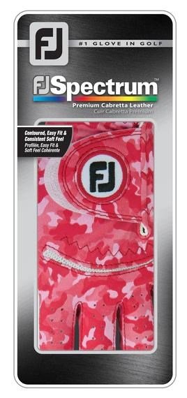 Footjoy Spectrum ladies golf glove, red camo